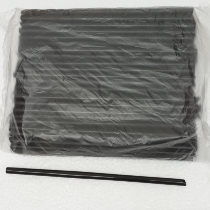 8mm Straw Loose Pack – Black 100pcs